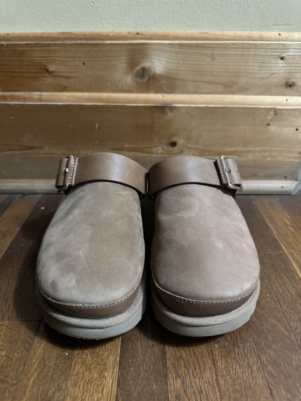 UGG Women's Suede Slip-On Clogs in Light Brown